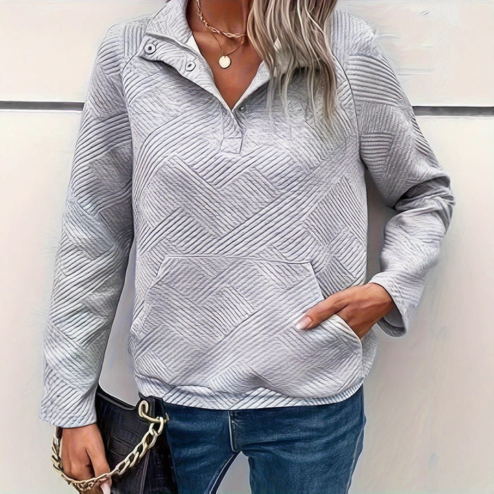Kvinnors vadderad tröja med hel dragkedja och praktiska fickor Mirla-Eva Jonsson
