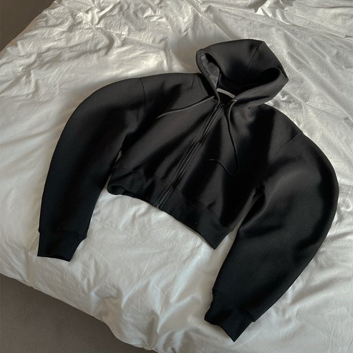 Kvinnors vardaglig hoodie med voluminösa ärmar Mirla-Eva Jonsson