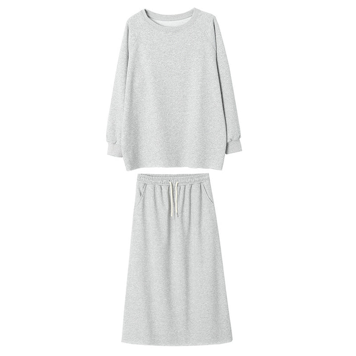 Kvinnors vardaglig sweatshirt med kjolset Mirla-Eva Jonsson