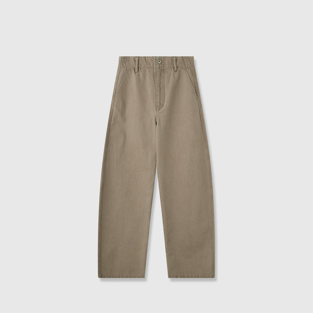 Kvinnors vida denimbyxor med hög midja och bekväm passform Mirla-Eva Jonsson