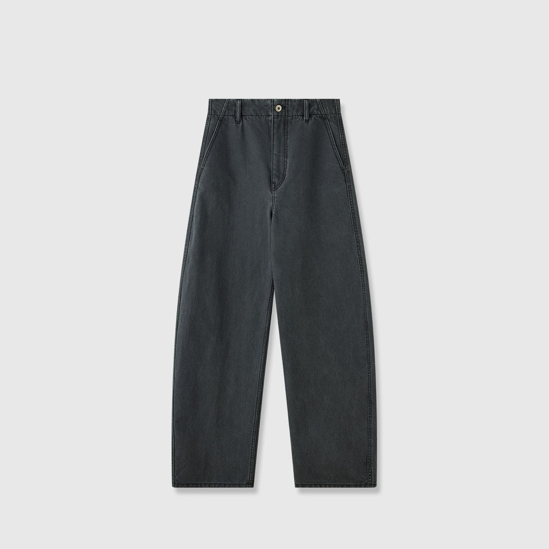 Kvinnors vida denimbyxor med hög midja och bekväm passform Mirla-Eva Jonsson