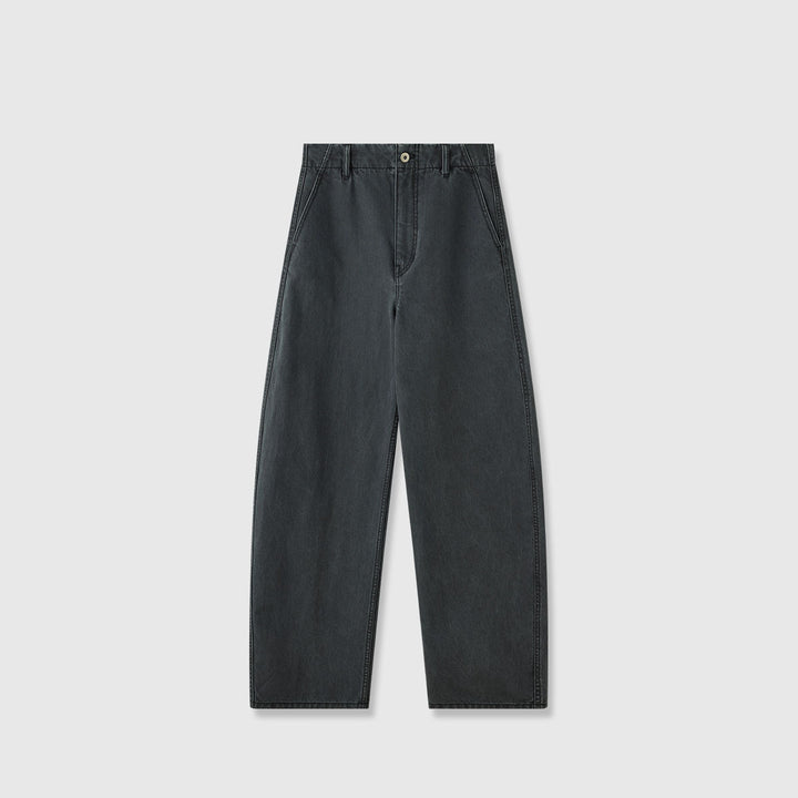 Kvinnors vida denimbyxor med hög midja och bekväm passform Mirla-Eva Jonsson