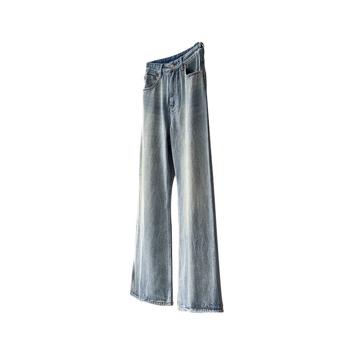 Kvinnors vida denimjeans med hög midja Mirla-Eva Jonsson