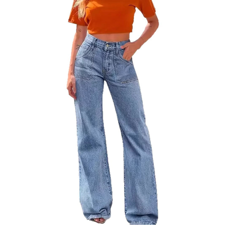 Kvinnors vida jeans med fransar i fållen Mirla-Eva Jonsson