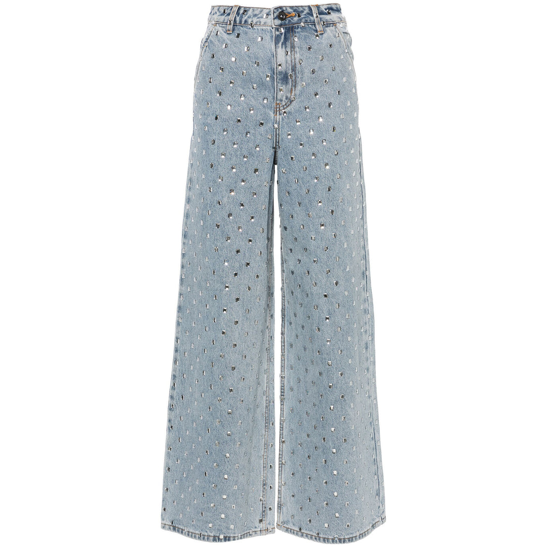 Kvinnors vida jeans med glittrande applikationer Mirla-Eva Jonsson