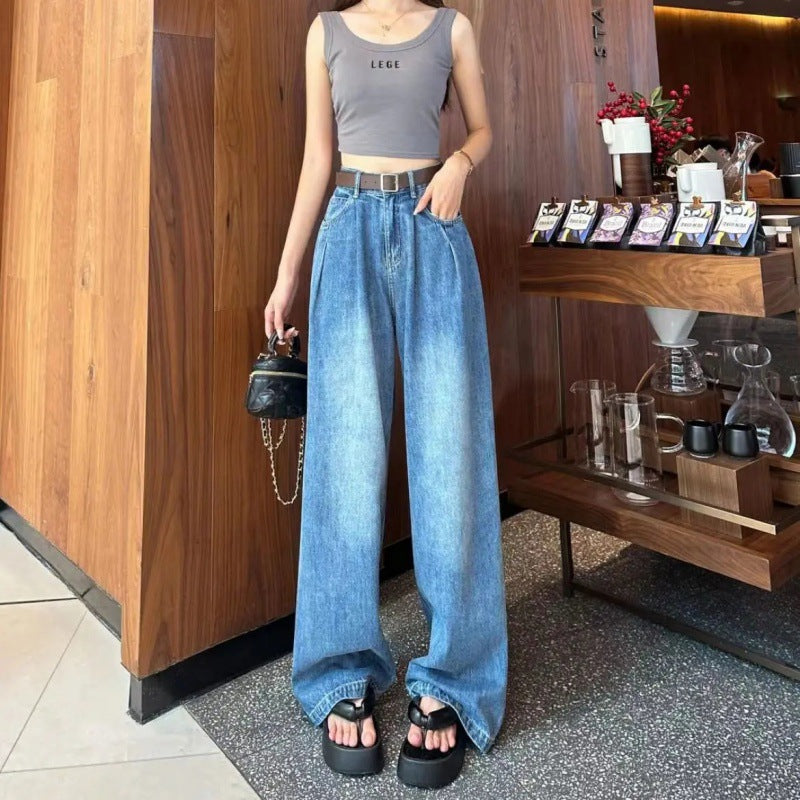 Kvinnors vida jeans med hög midja Mirla-Eva Jonsson