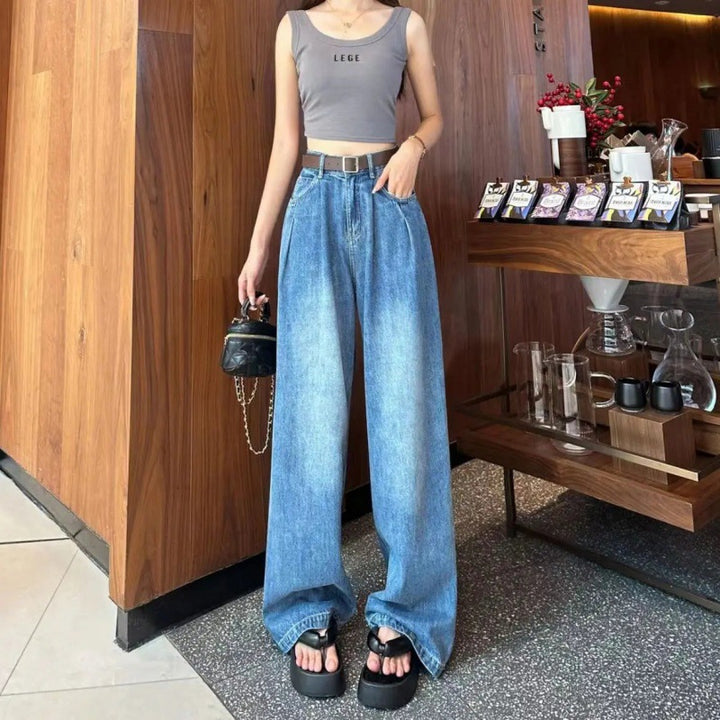 Kvinnors vida jeans med hög midja Mirla-Eva Jonsson