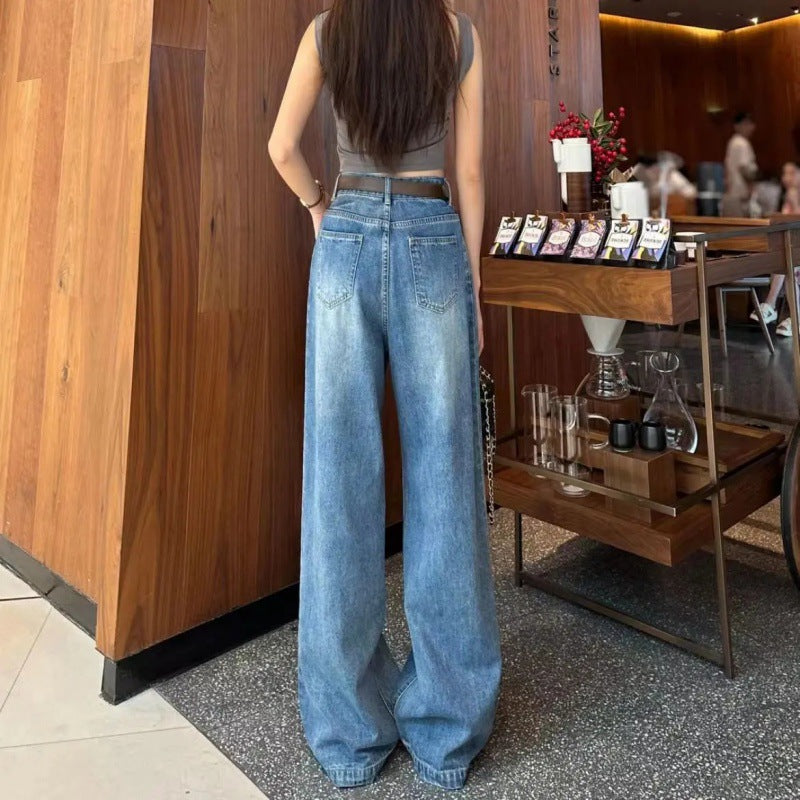 Kvinnors vida jeans med hög midja Mirla-Eva Jonsson