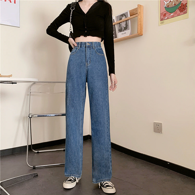 Kvinnors vida jeans med hög midja Mirla-Eva Jonsson