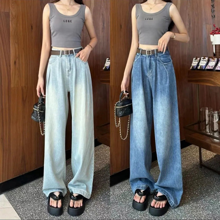 Kvinnors vida jeans med hög midja Mirla-Eva Jonsson