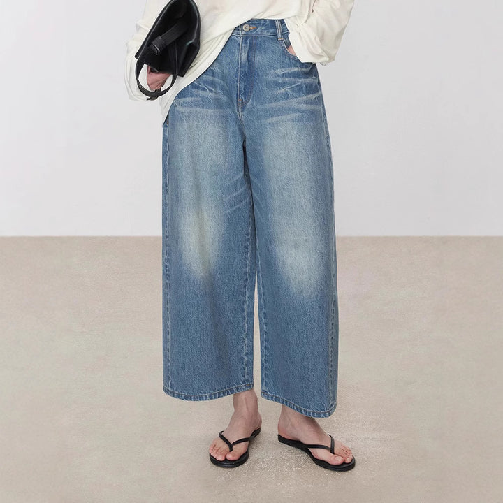 Kvinnors vida jeans med hög midja Mirla-Eva Jonsson