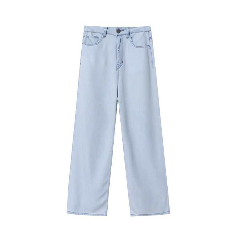 Kvinnors vida jeans med hög midja och avslappnad passform Mirla-Eva Jonsson