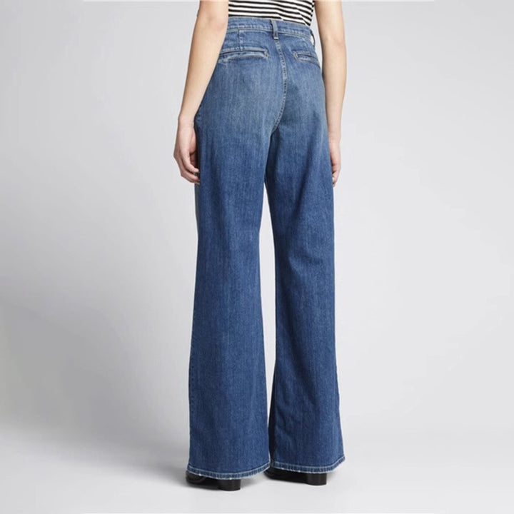 Kvinnors vida jeans med hög midja och avslappnad skärning Mirla-Eva Jonsson