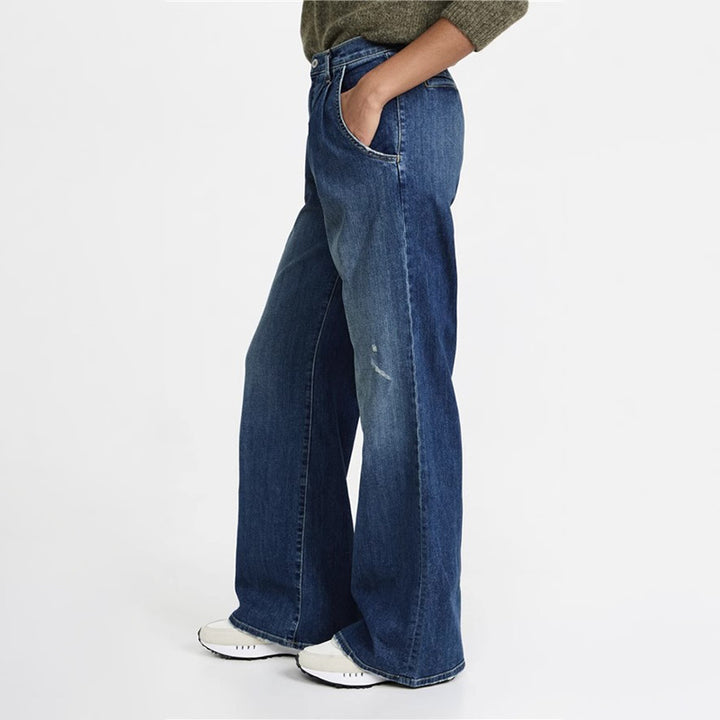 Kvinnors vida jeans med hög midja och avslappnad skärning Mirla-Eva Jonsson