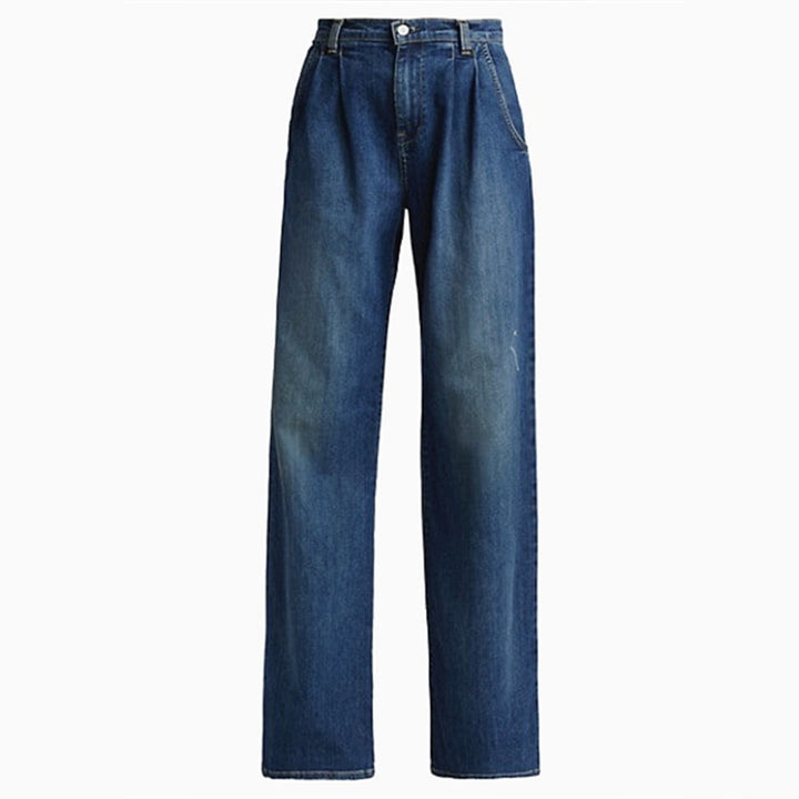 Kvinnors vida jeans med hög midja och avslappnad skärning Mirla-Eva Jonsson