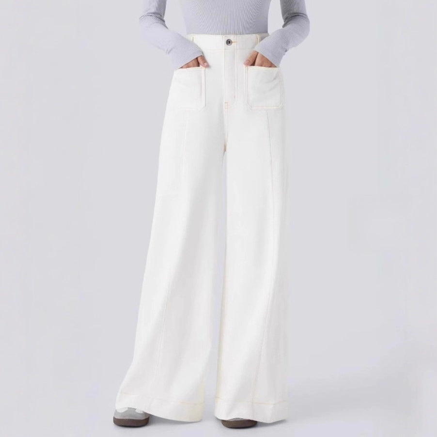 Kvinnors vida jeans med höga fickor Mirla-Eva Jonsson