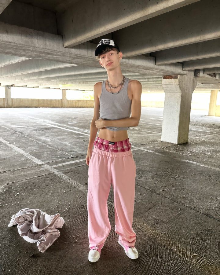 Kvinnors vida joggingsbyxor med elastisk midja och högkvalitativ bomull Mirla-Eva Jonsson