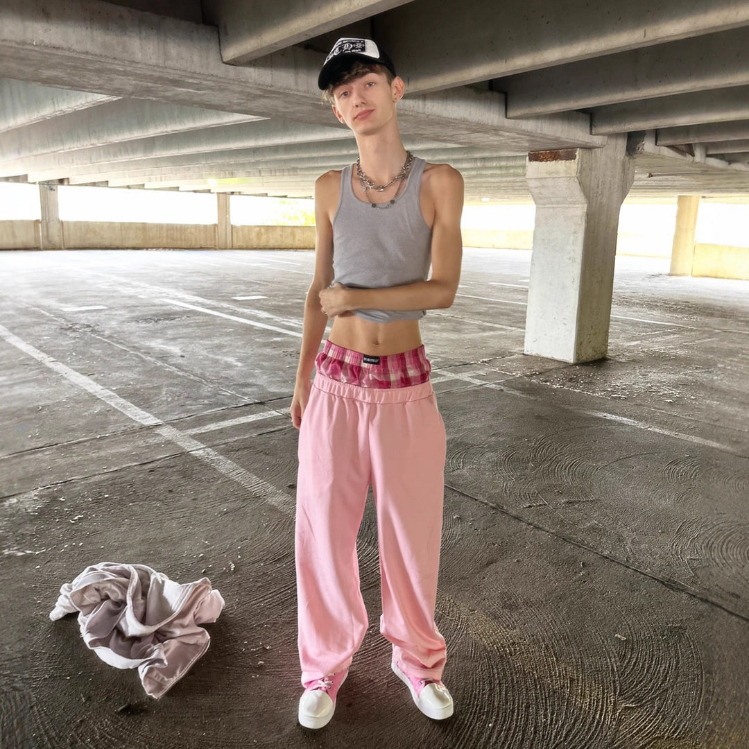 Kvinnors vida joggingsbyxor med elastisk midja och högkvalitativ bomull Mirla-Eva Jonsson