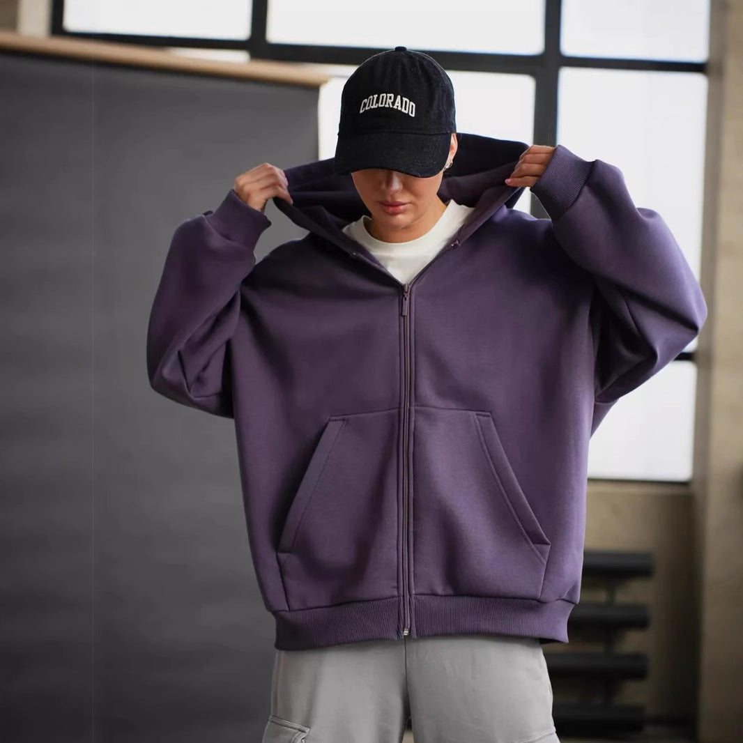 Kvinnors zip-hoodie med en avslappnad skärning och stora fickor Mirla-Eva Jonsson