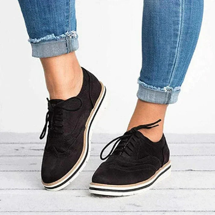Läderskor - Damskor Mode Snörskor Fritidsskor Sneakers-Eva Jonsson