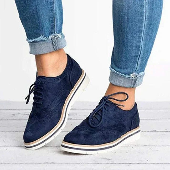 Läderskor - Damskor Mode Snörskor Fritidsskor Sneakers-Eva Jonsson