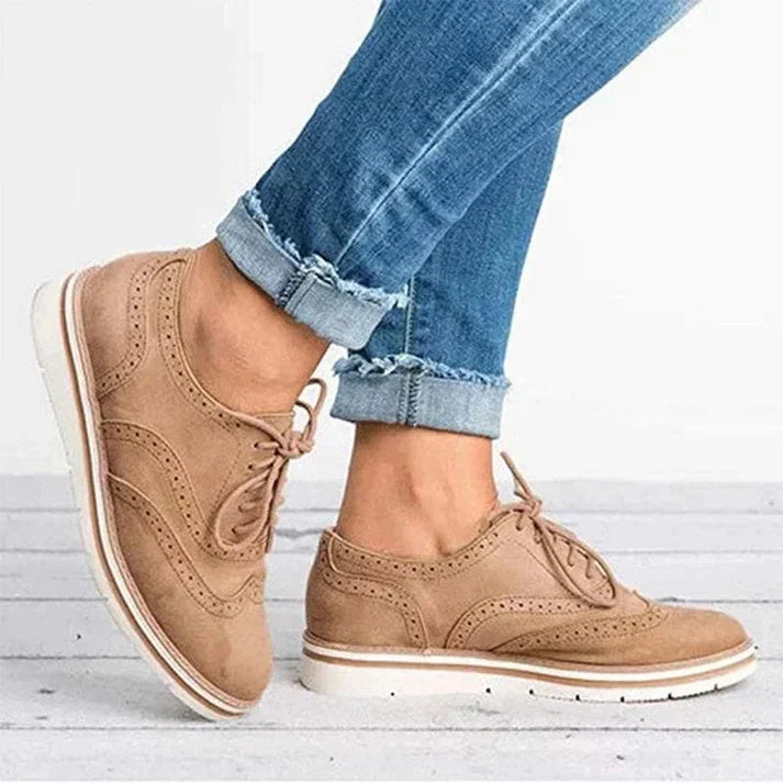Läderskor - Damskor Mode Snörskor Fritidsskor Sneakers-Eva Jonsson