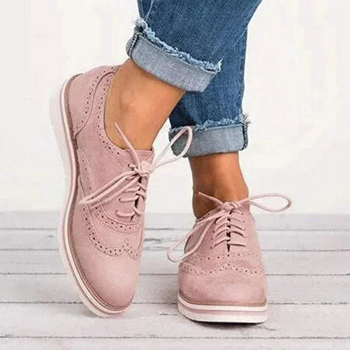 Läderskor - Damskor Mode Snörskor Fritidsskor Sneakers-Eva Jonsson