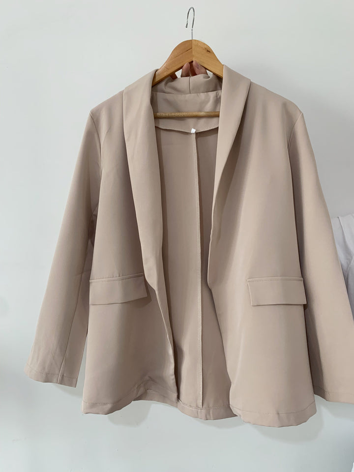 Lång Blazer | öppen front | Långlinje | Blazerjacka | Blazer för Kvinnor-Eva Jonsson