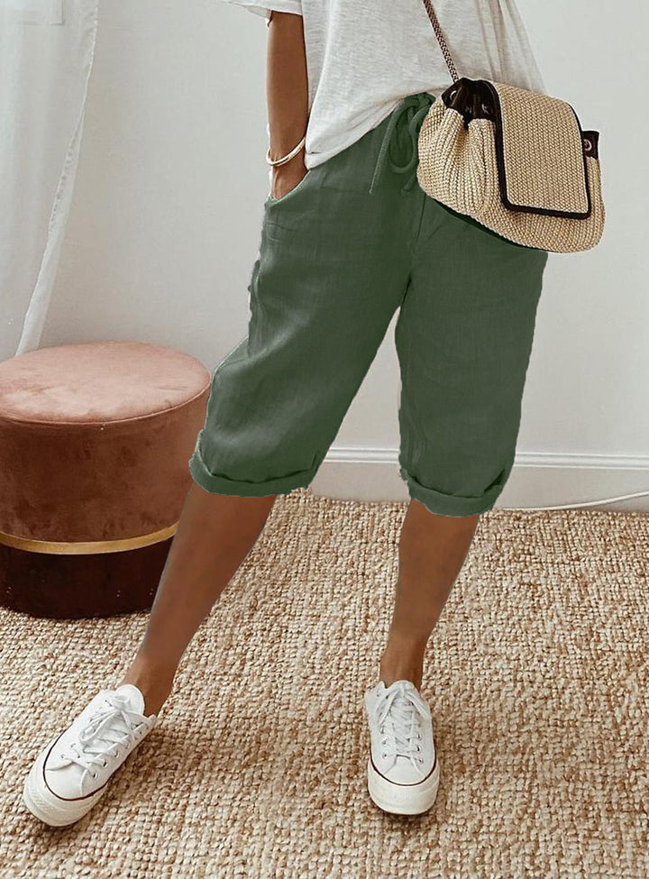 Lätta shorts med elastisk midja för damer Mirla-Eva Jonsson