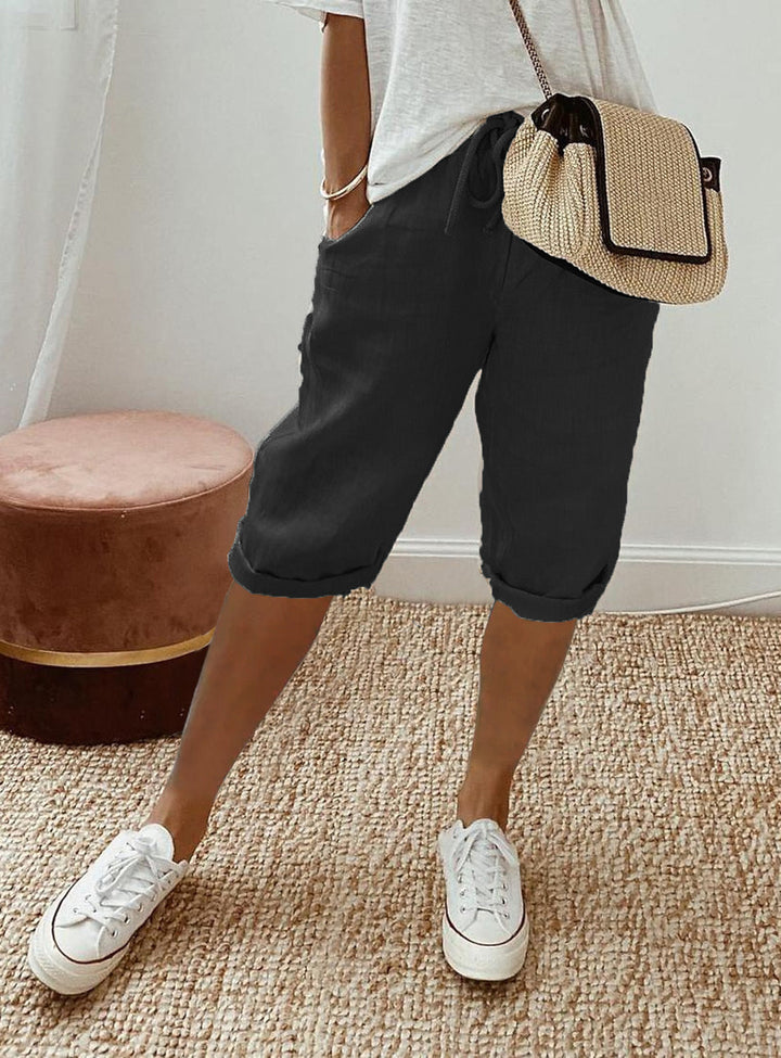 Lätta shorts med elastisk midja för damer Mirla-Eva Jonsson