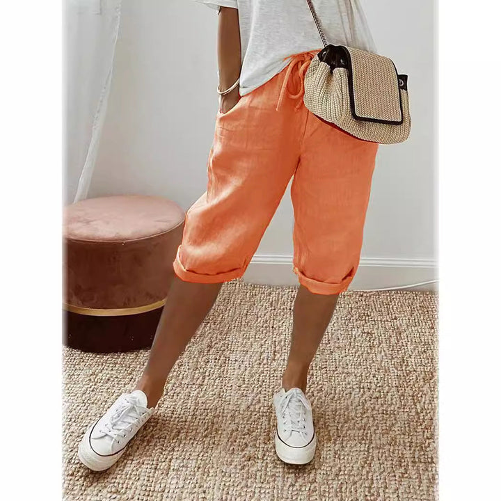 Lätta shorts med elastisk midja för damer Mirla-Eva Jonsson