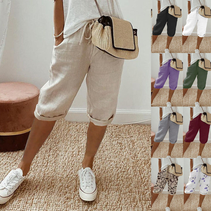 Lätta shorts med elastisk midja för damer Mirla-Eva Jonsson