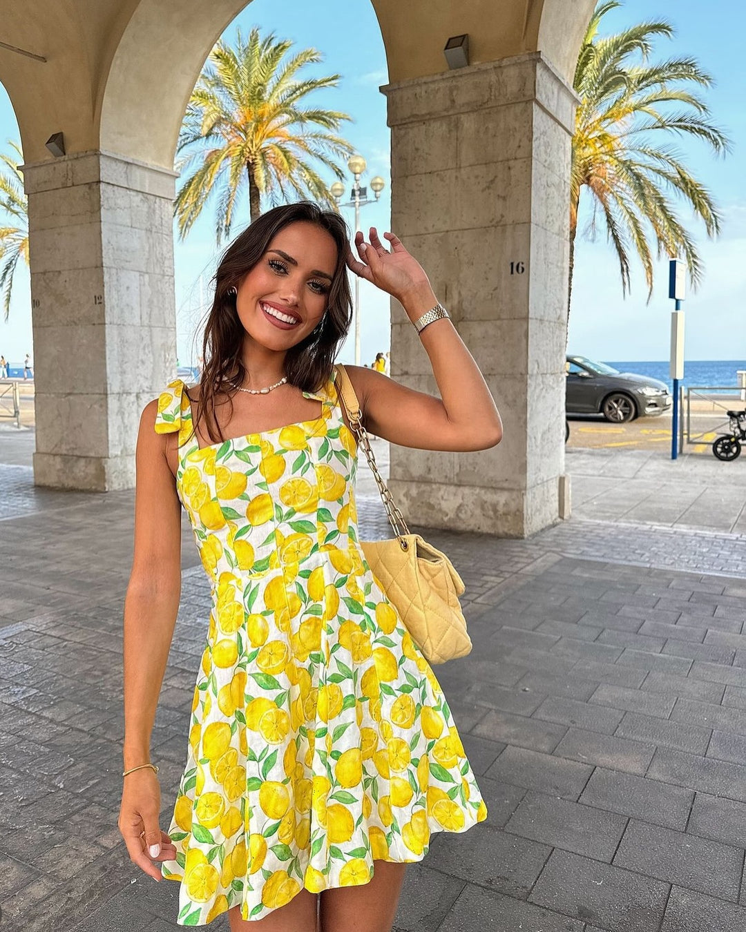 Lemon Jurk - Mini zomerjurk met bandjes voor dames-Eva Jonsson
