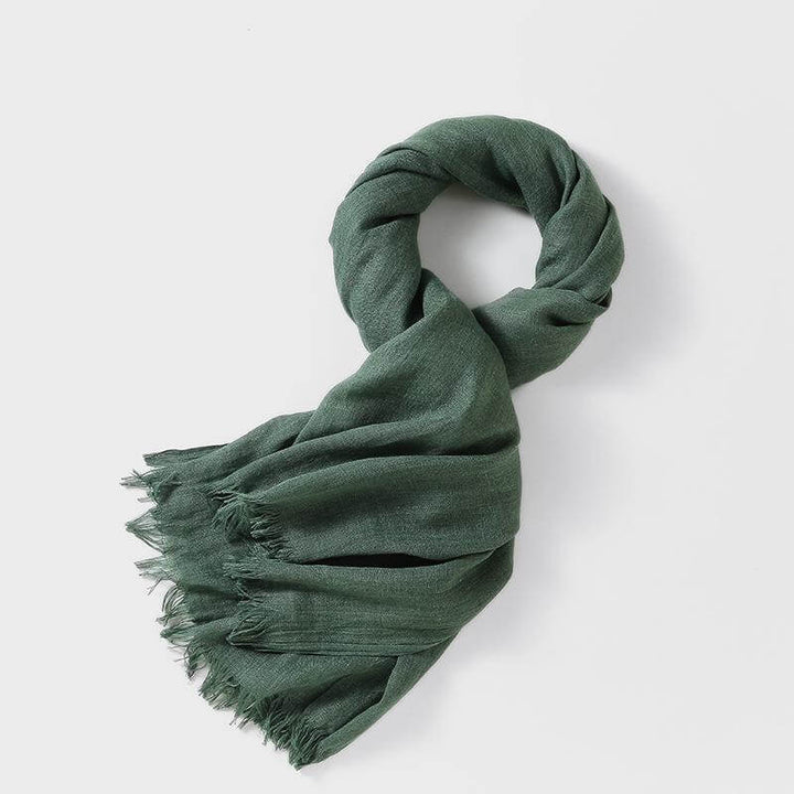 Linne scarf | Lätt | Mjuk | Vårscarf | Scarf för kvinnor-Eva Jonsson