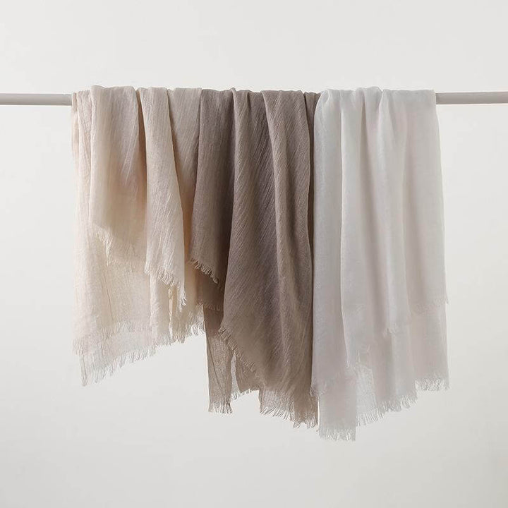 Linne scarf | Lätt | Mjuk | Vårscarf | Scarf för kvinnor-Eva Jonsson