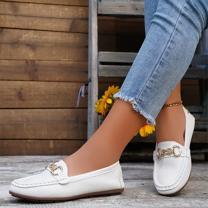 Loafers, Platta, Lättvikts, Loafers för kvinnor, Skor för sommaren-Eva Jonsson