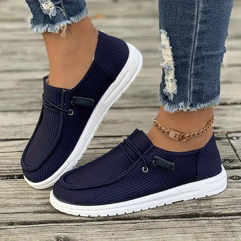 Loafers, Slip On, Lättviktsskor, Damskor, Canvasskor-Eva Jonsson