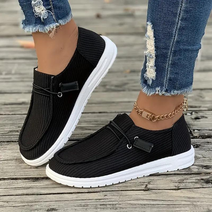 Loafers, Slip On, Lättviktsskor, Damskor, Canvasskor-Eva Jonsson