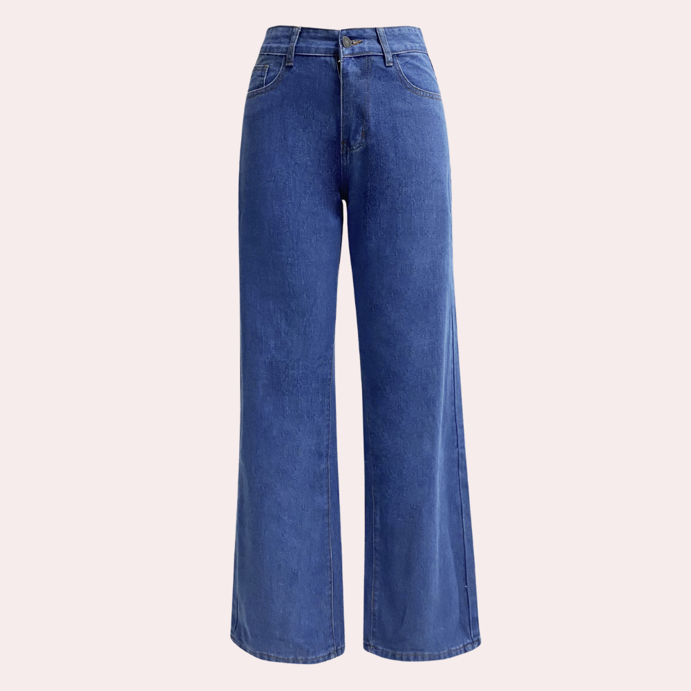 Loose Fit Jeans - Raka ben - Avslappnad passform - Jeans med hög midja - Damjeans-Eva Jonsson