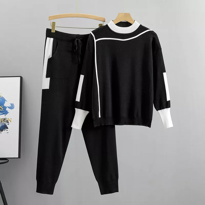 Loungewear Set - Långärmad - Lös passform - Träningsoverall - Tvådelat set-Eva Jonsson