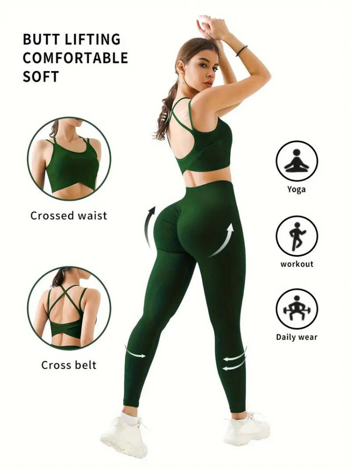Lysandra Träningsoutfit | Matchande 2st Activewear för kvinnor-Eva Jonsson