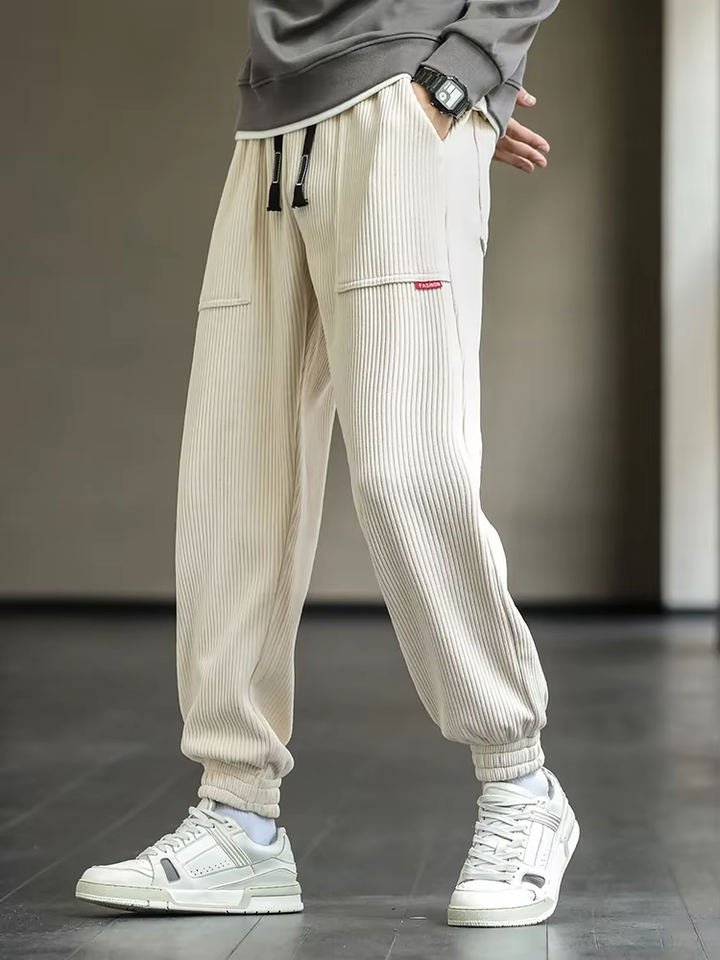Manchesterbyxor - Baggy - Loose Fit - Joggers i manchester - Joggers för herrar-Eva Jonsson
