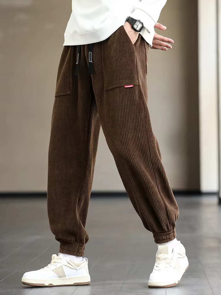 Manchesterbyxor - Baggy - Loose Fit - Joggers i manchester - Joggers för herrar-Eva Jonsson