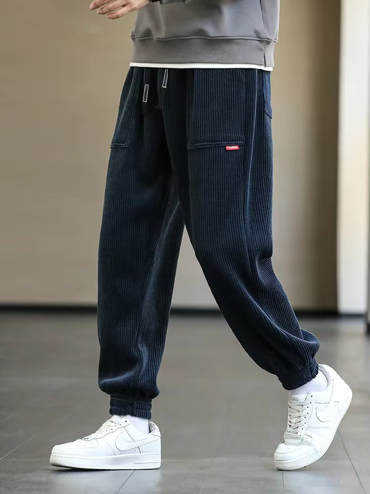 Manchesterbyxor - Baggy - Loose Fit - Joggers i manchester - Joggers för herrar-Eva Jonsson