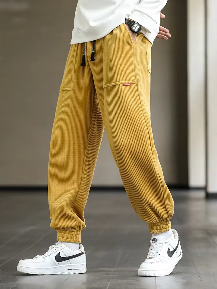Manchesterbyxor - Baggy - Loose Fit - Joggers i manchester - Joggers för herrar-Eva Jonsson