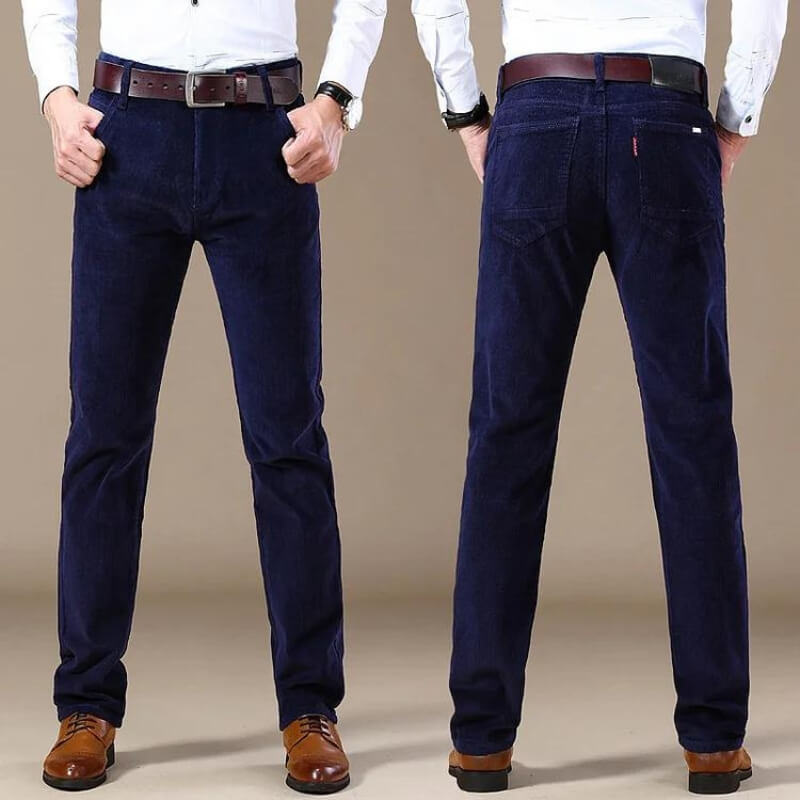 Manchesterbyxor för män | Regular Fit | Straight Leg | Manchesterjeans | Byxor för män-Eva Jonsson