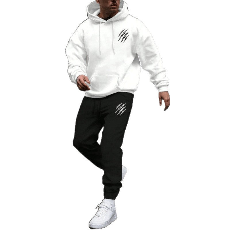 Mäns hoodie träningsoverall med kreativa grafiker och bekväm passform Mirla-Eva Jonsson