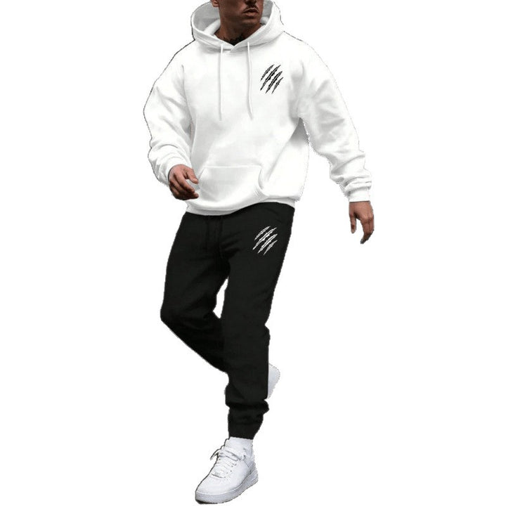 Mäns hoodie träningsoverall med kreativa grafiker och bekväm passform Mirla-Eva Jonsson