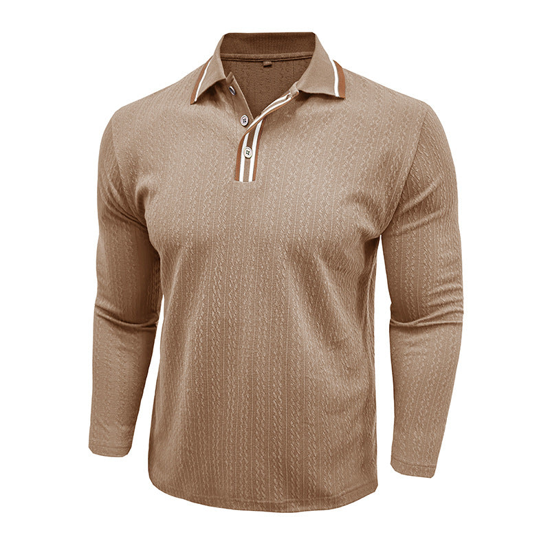 Mäns polo skjorta med modern texturerad design Mirla-Eva Jonsson