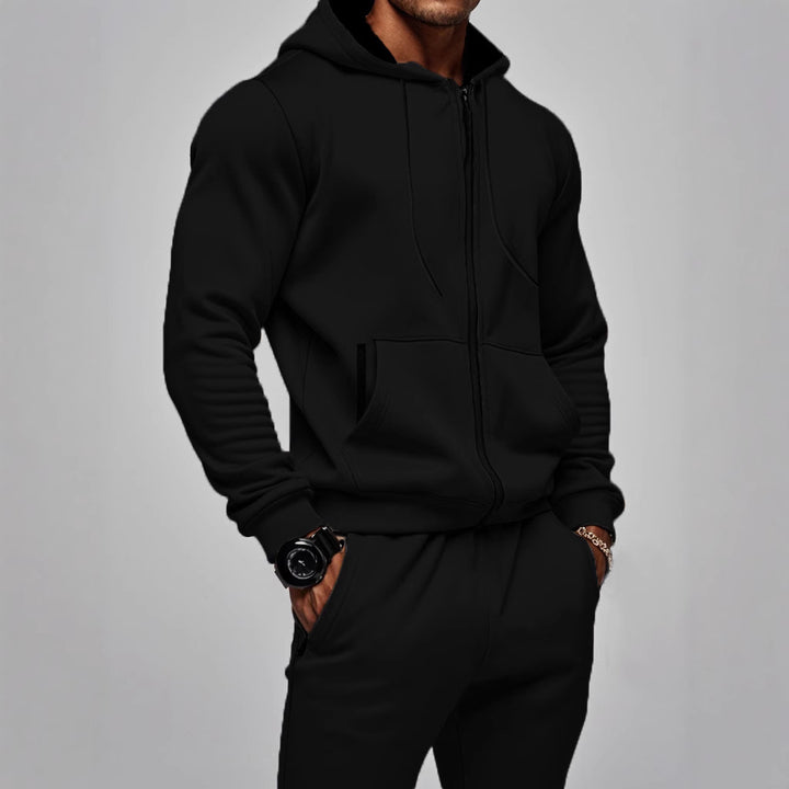 Mäns sportig hoodie-set med funktionella fickor och högkvalitativt hantverk Mirla-Eva Jonsson